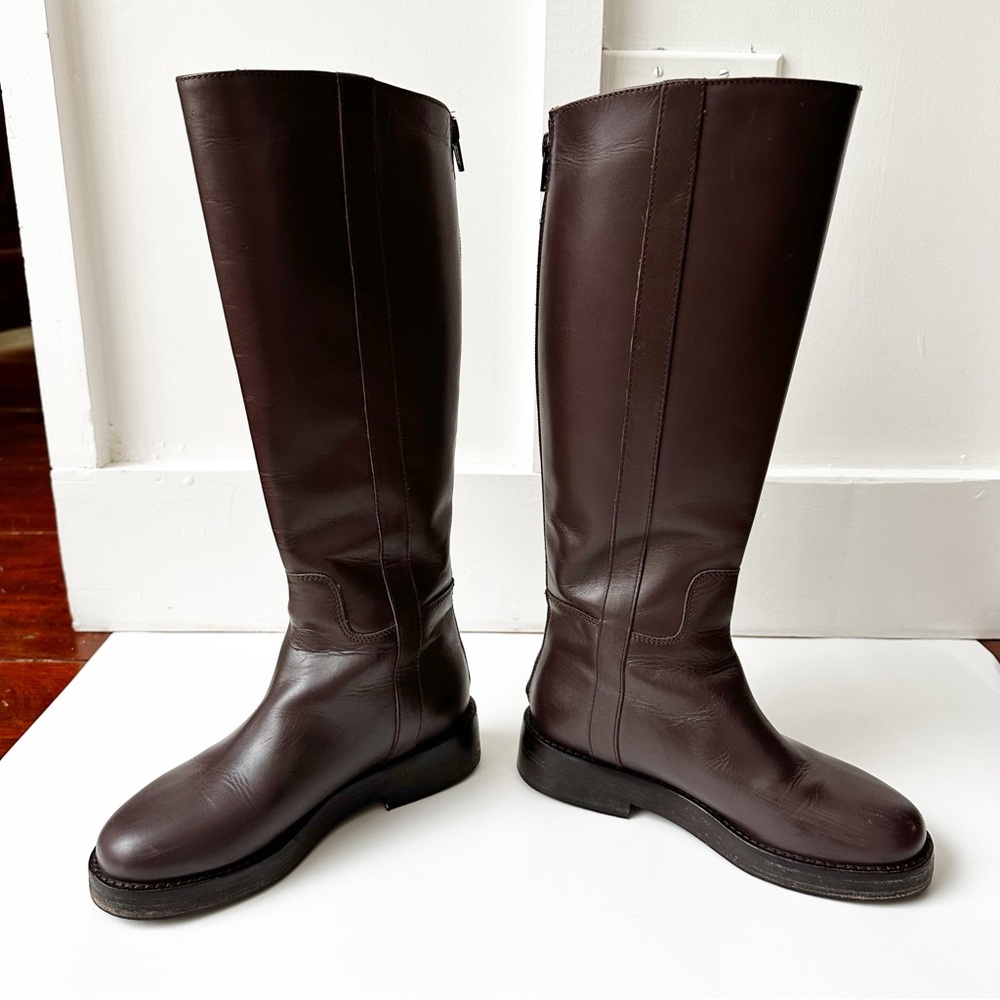 J CREW brown leather Berkeley riding boots - Picture 9 of 12